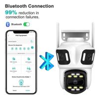 Cámara IP ICsee 8K 16MP Exterior WiFi Sin Cable Con Seguimiento Automático Protección De Seguridad PTZ CCTV Vigilancia De Video Lente Cuatro - details 1