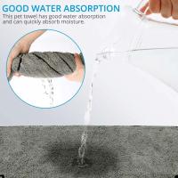 Toalla De Baño Para Perros Grandes Super Absorbente Y De Secado Rápido Microfibra Algodón 100% Suministros De Baño Para Gatos Y Perros - details 4