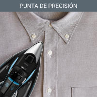 Rowenta Focus Excel, plancha de vapor DW5310 azul metalizado y negro, 2700 W, golpe de vapor de 180 g/minuto - details 2