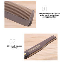 Peine Plegable Portátil De Plástico Para Barba Peine De Cabeza Para Hombres Y Mujeres Herramienta De Peinado Para Cabello Uso Profesional O Doméstico - details 7