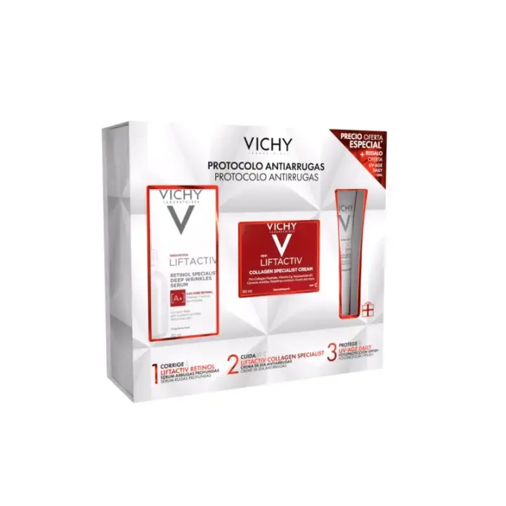 Vichy Pack Liftactiv Cofre Serum Retinol 30 ml + Collagen Crema 50 ml + Capital Soleil 15 ml - 1