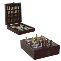 Set accesorios vino, caja ajedrez, abridor, tapón, vertedor, anillo antiderrames, granate, Regalolek - details 3