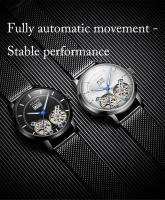 Reloj Mecánico Para Hombre AILANG Auténtico Resistente Al Agua Con Tourbillon Calendario Y Dial Skeleton En Cuero Y Acero Inoxidable - details 12