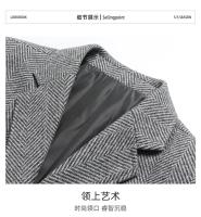 Chaleco De Negocios Para Hombre Estilo Coreano Británico Moda Casual Slim Solid Color Para Bodas Y Trabajo Cierre Único - details 19