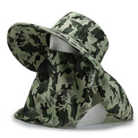 Gorro De Pesca Al Aire Libre Para Hombre Con Pico Ancho Protección Solar UV Sombrero De Playa Malla Transpirable Camuflaje - details 14
