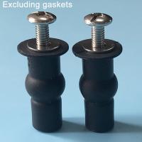 2pcs Tornillos De Expansión Para Cubierta De Inodoro Negro Con Juego De Palancas Y Caucho Tejido Compatible Con Cubiertas Antiguas Rotas - details 0