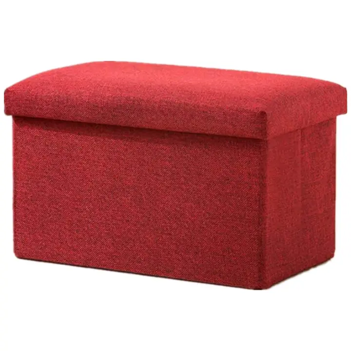 MOV-Taburete para almacenaje, 45x25x25CM, Puff Plegable, Banco Dormitorio, Salón - 1