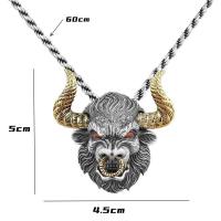Collar De Cuerno De Toro Retro Y Domineante Para Hombres Accesorios De Motocicleta Punk Hip Hop Estilo Diabólico Y Cool - details 5