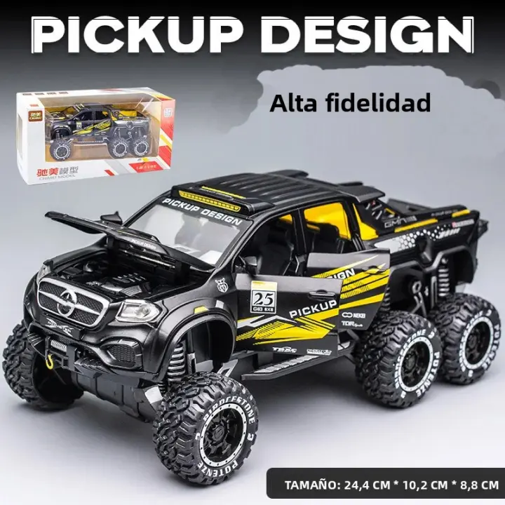 Modelo De Coche De Aleación Mercedes-Benz X-Class Pickup 1:28 Para Niños Juguetes Opto-acústicos Con Puerta Abrejuego Regalo Para Niños Aged 4-12 - 1
