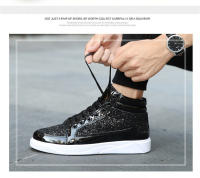 Botas De Moda Para Hombre Casual 2023 Antideslizantes Con Suela Deportiva Alta Resistente Al Desgaste Zapatillas Ligeros De Primavera Y Otoño Material De Suela De Caña De Azúcar - details 1