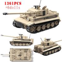 Bloques De Construcción De Tanque Pesado Tiger I WW2 KV-2 Panther Ejército Juguetes Para Niños Regalo De Cumpleaños Compatible Con Lego Material Plástico Unisex - details 0