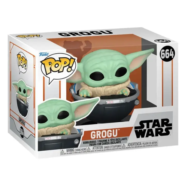 Funko Figura Star Wars: The Mandalorian Pop! Vinyl Grogu 9 Cm - 1