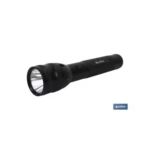 Cofan Linterna de Aluminio High Power LED 160lm Ø 5,5 X 25cm - Potente Iluminación - 1