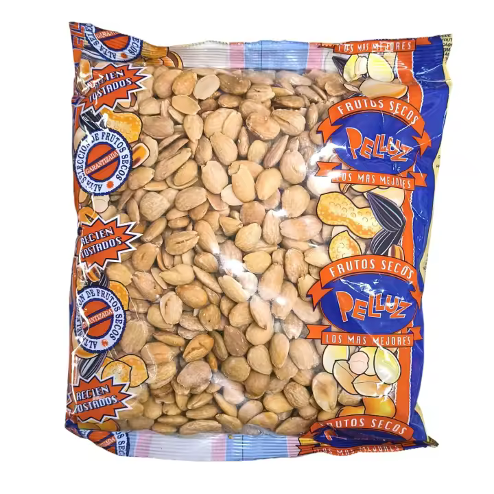 Almendra Frita Sin Sal 1 Kg - Origen España -  Almendras No Aceitosas - Marca Pelluz: Deliciosas almendras fritas sin sal, idores natueal para snacking saludable y botanas. - 1