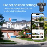 Cámara De Seguridad IP PTZ Inalámbrica 6K 12MP Trípode Exterior Con Seguimiento Automático Protección Y Vigilancia CCTV Impermeable - details 12