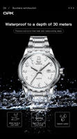 Reloj De Hombre OPK 6031 Resistente Al Agua Digital Con Espejo Luz Estelar Acero Inoxidable Movimiento De Cuarzo Automático - details 5