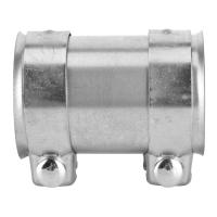 Conector De Tubo De Escape 3in 76mm Estuche Galvanizado Universal Reparación De Tubos De Escape Juntador De Doble Abrazadera - details 2