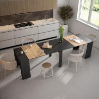 Skraut Home - Mesa Consola Extensible - Mesa Auxiliar - S III - 58/302x90x77cm - Práctica y Versátil - Estilo Moderno - Fácil Montaje - details 0