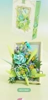Marco De Fotos Con Bloques De Construcción De Flores Fantasía Modelo De Arreglo De Flores Creativo Decoración De Escritorio Juguete DIY Regalos Para Niños - details 7