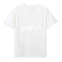 Camiseta De Algodón Casual Para Hombres Con Cuello Redondo Y Estampado De Moda Manga Corta Tops Transversales De Cuatro Estaciones - details 4