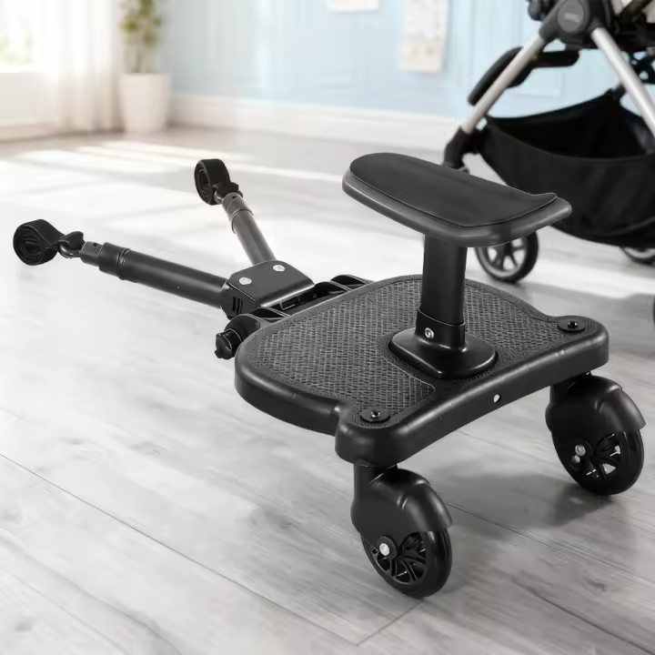 Segundo niño cochecito de bebé, plegable, pedal auxiliar, viajando a escondidas un buen ayudante, cochecito de bebé trasera colgando pequeño coche de cola, seguro y estable, regulable en altura, fácil de instalar - 1