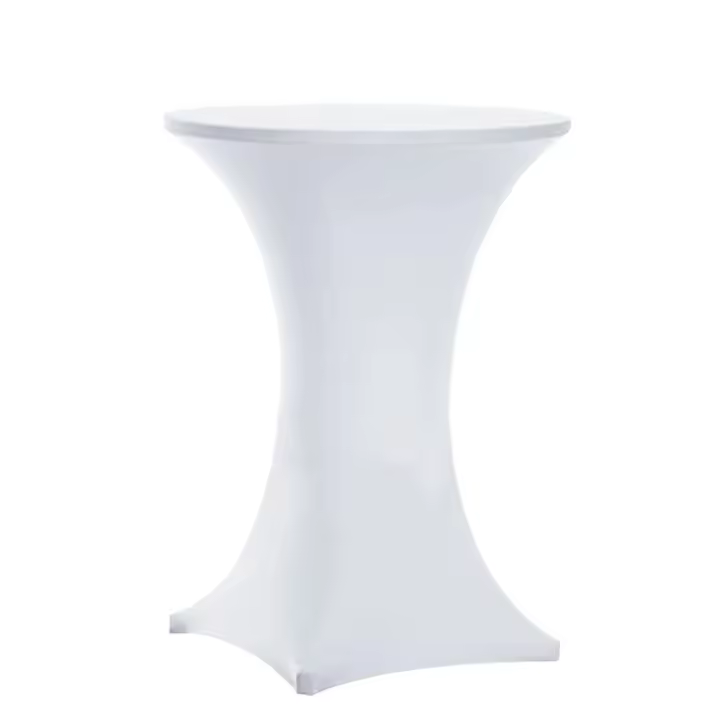 Mantel Redondo De Spandex Elástico Para Mesa De Coctel Cubierta De Bar Hotel Fiesta Boda Decoración 1PC Universal Para Uso Doméstico Y Exterior - 1