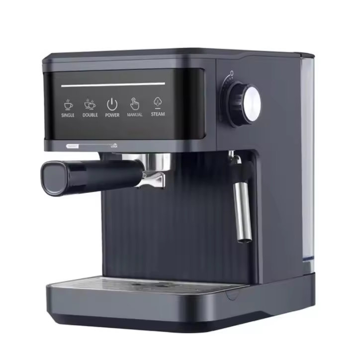Cafetera eléctrica de 20 Bar, cafetera italiana profesional, semiautomática, con espumador de leche y capuchino - 1