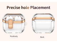 Funda Protectora Transparente Para Samsung Galaxy Buds3/Galaxy Buds3Pro Con Llavero Carga Inalámbrica Y Resistente Caídas - details 8