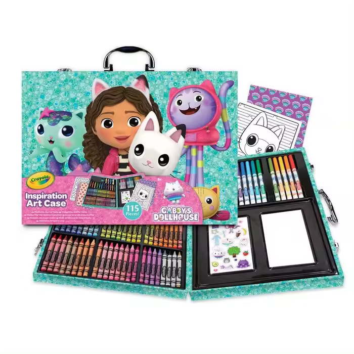 CRAYOLA JUEGO MALETIN DEL ARTISTA GABBY S DOLLHOUSE JUEGOS EDUCATIVOS 29x39x5 Cms. - 1