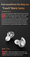 Auriculares De In-ear Conch HiFi Dinámicos Con Micrófono Y Reducción De Ruido Cable USB C Y 3.5MM Alta Performance Para HiFi Monitor Headset - details 1