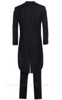Traje De Tuxedo Formal Para Hombre Con Cola De Golondrina Negro Y Blanco Conjunto De Chaqueta Y Pantalones Para Fiesta Boda Danza Y Performance Magia - details 2