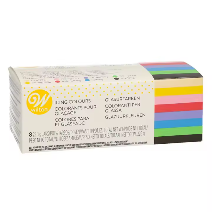 Colorantes en Pasta Glotomania Wilton 8 Tubos X 28g - 1