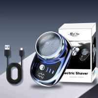 Afeitadora Eléctrica Portátil Para Viajes Mini Para Hombres Cabello Y Barba Recargable Sin Cable Tamaño De Bolsillo Para Carro Y Hogar - details 7