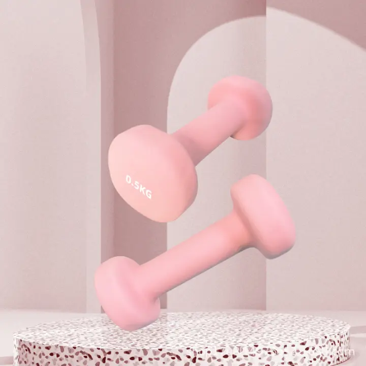 Mancuernas y pesas antideslizantes [Hierro | Neopreno] 0,5 kg a 10 kg - Unisex, tacto suave, diseño ergonómico, anticaídas, apto para gimnasio en casa y fitness - 1