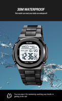 Reloj Digital Para Hombre SKMEI Con Pantalla Retroiluminada Contador De Retroceso Impermeable Cronógrafo Alarmas Fecha Reloj De Pulsera - details 7
