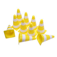 Cono Reflector De Alta Visibilidad Para Tráfico Y Parkings 1Set=10Pcs Stake De Barriada No Parking Material PVC - details 1