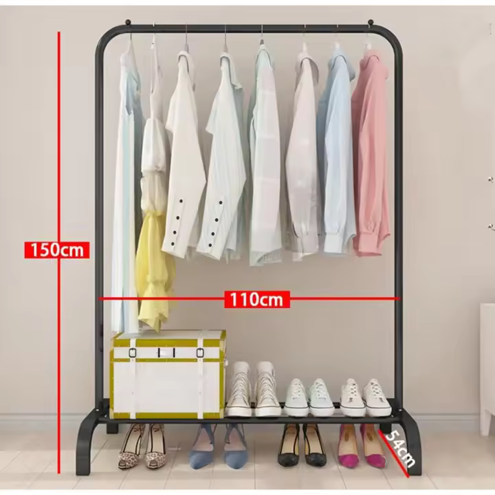 Perchero de hierro para ropa, estante de almacenamiento zapatero bolso, colgador sala de estar, muebles para el hogar, Perchero de hierro para ropa, estante de almacenamiento ZAPATERO - 1