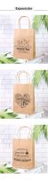 Pack de 12 a 42 unidades de bolsas de papel estampadas con frase, 21 cm, 3 frases, 3modelos, Bolsas papel,  Detalles para invitados, Regalos invitados de boda, Detalles de comunión para invitados, Detalles para celebraciones, Regalantes.com - details 3
