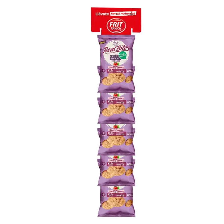 Chips de Lenteja RealFooding - Caja 6 Paquetes - Sabores: Original - Sal y Pimienta - Tomate y Albahaca. Chips de Lentaja Real - 1