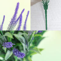 2pcs Lavanda Artificial Morada En Bouquet Decoración Para Bodas Y Navidad Accesorios Para Vaso Jardín Interior - details 4