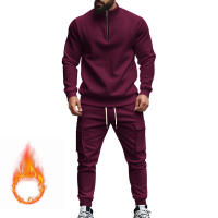 Conjunto Deportivo Casual Para Hombres Verano Otoño Invierno Con Cierre De Cremallera Y Veludo Tejido De Poliéster Talla S a XXXL - details 88