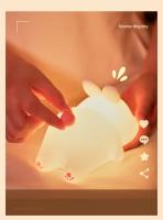 Luz Nocturna LED Cute De Algodón Suave Con Forma De Oso Panda Cordero Y Conejo Recargable Por USB Para Decoración De Dormitorio Regalo De Cumpleaños Para Niños - details 16