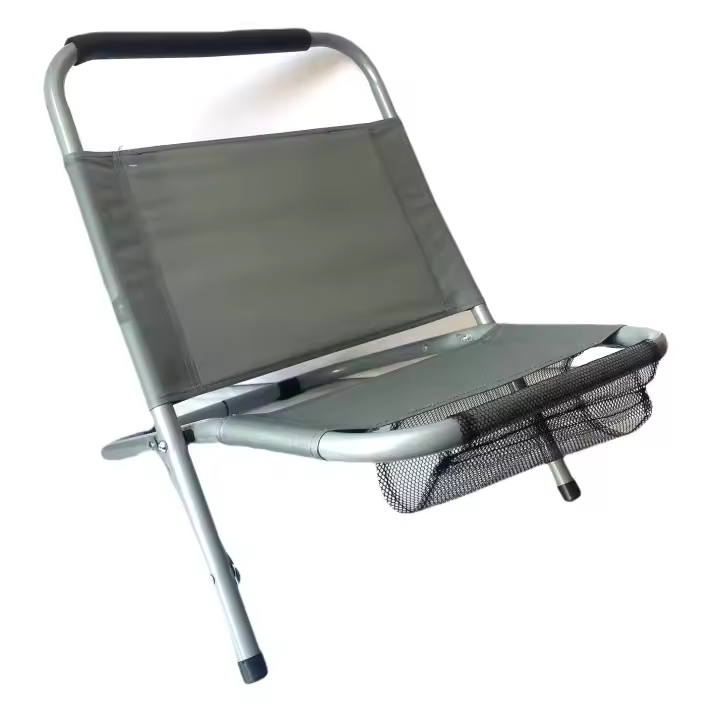 Maxia Market - Silla de Playa Plegable Estructura de Acero Tela Oxiford 62x47xH47 cm - 1