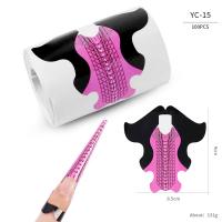 100pcs Formas De Uñas Artísticas Para Gel UV Extensión De Acrílico Estampado Francés Herramienta De Manicura Stencil Adhesivo Creativo Y Conveniente Para Uso Profesional O Doméstico - details 18