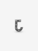 Pandora - Charm with The J Letra of the Alphabet-Plata de Letra - details 0