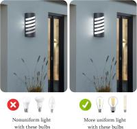 Exterior/Interior de la pared Sconce, impermeable IP65 antracita Luz de pared, Luz de pared para Jardines pasillo Terraza, Bombilla no incluida - details 1
