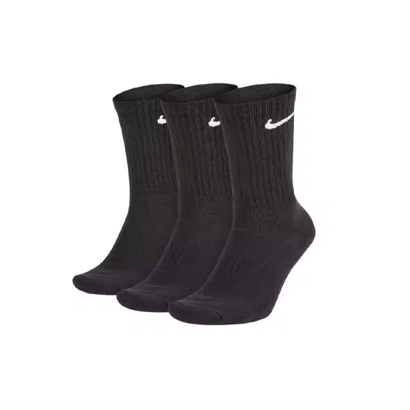 NIKE EVERYDAY COTTON CALCETINES ALTO 3 P NEG 010 - 1