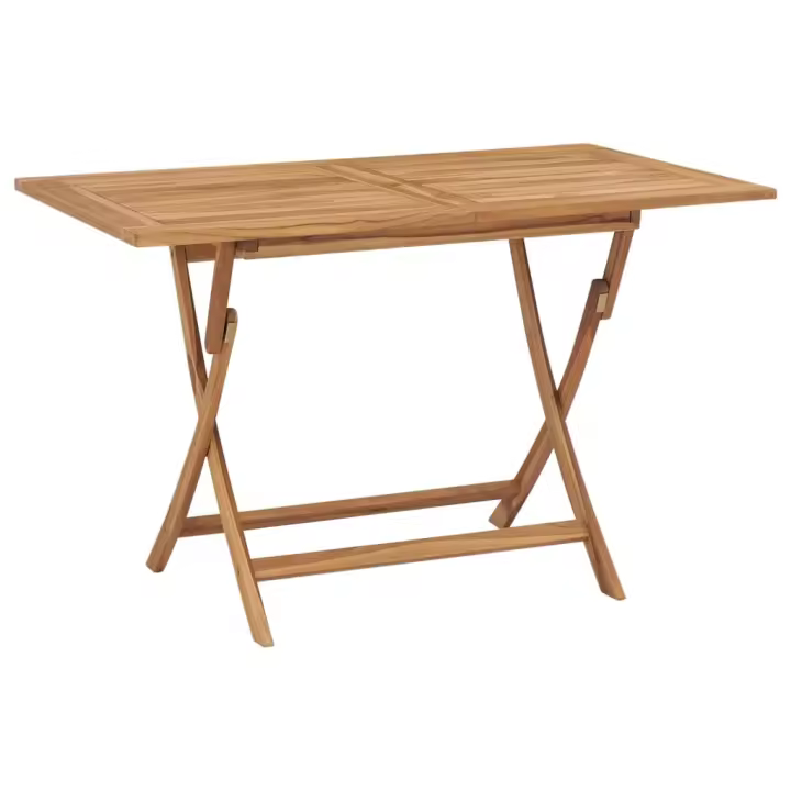Mesa plegable de Jardín Madera maciza de Teca 120x70x75 cm - 1