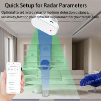 Detector De Presencia Humana Tuya Zigbee Sensor PIR Inteligente Radar De Movimiento Soporte Para Assistant Doméstico - details 2