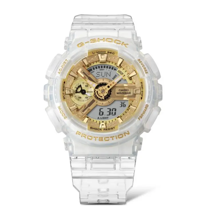 reloj deportivo Casio G-Shock GMA-S110SG-7A 200m WR resistente a los golpes resistencia magnética Hora Mundial - 1